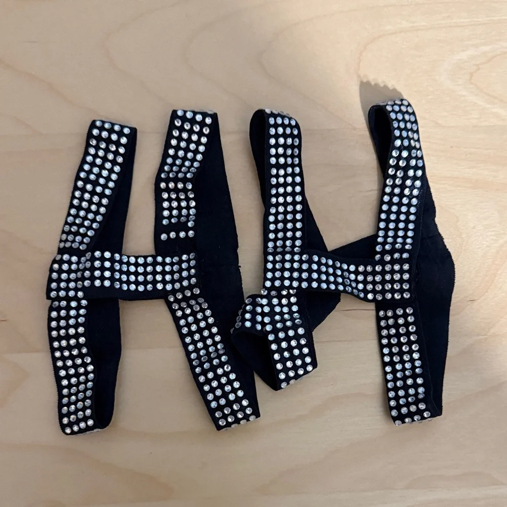 iHeartRaves Always Shine Ur Brightest Rhinestone Leg Garters